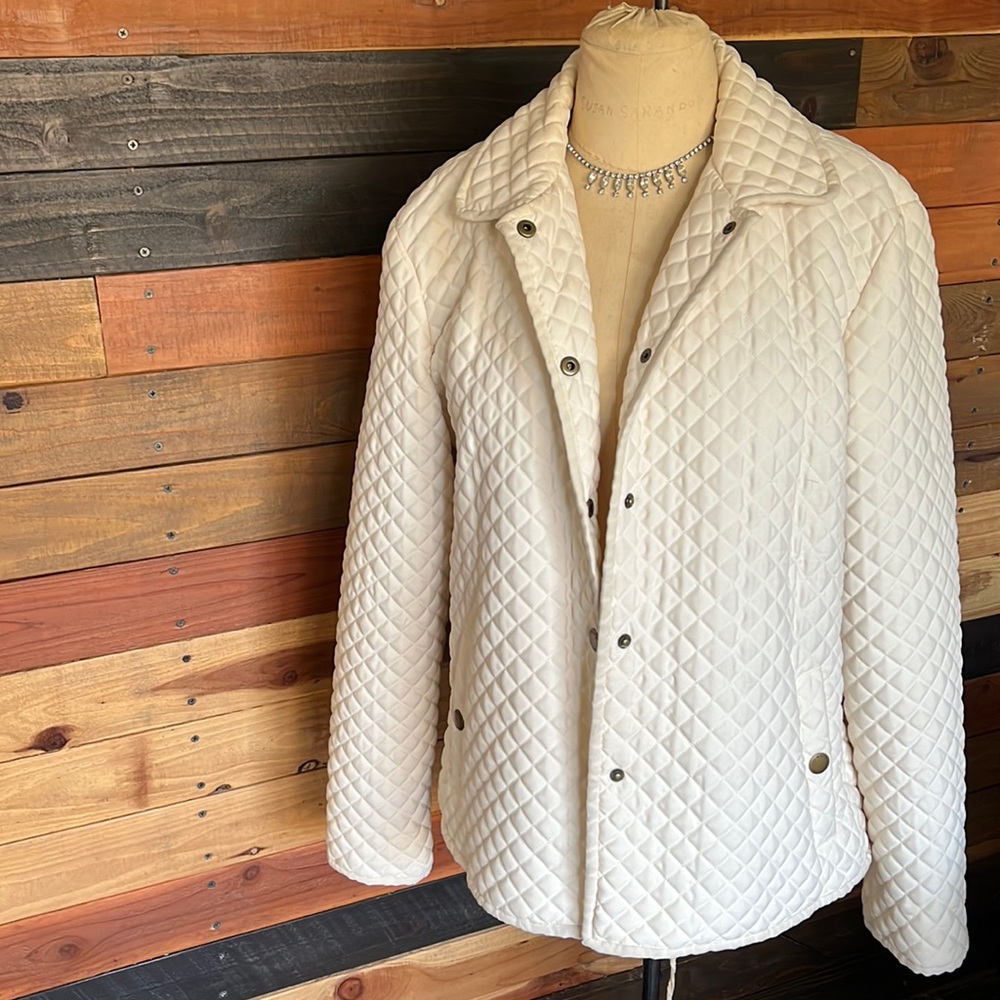Cozy Button-Up Quilted Jacket